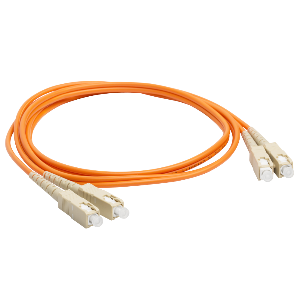 Патч-корд оптический LANMASTER, дуплексный, SC/PC-SC/PC, OM3, LSZH, 3.0 м