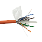 Кабель FTP, 4 пары, Кат. 6, LSZH, оранжевый, 305м в кат., LANMASTER LAN-6EFTP-LSZH-OR