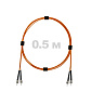 Патч-корд оптический армированный бронированный ST/PC-ST/PC MM (OM2) Duplex 3.0mm LSZH, 0.5 м.