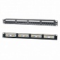 СКС патч-панель 19”, 1U Cat. 6 на 24 порта RJ45, UTP, Eurolan