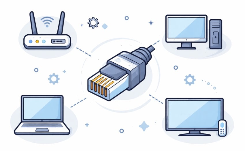 Как подключить патч-корд к различным устройствам и соединить между собой