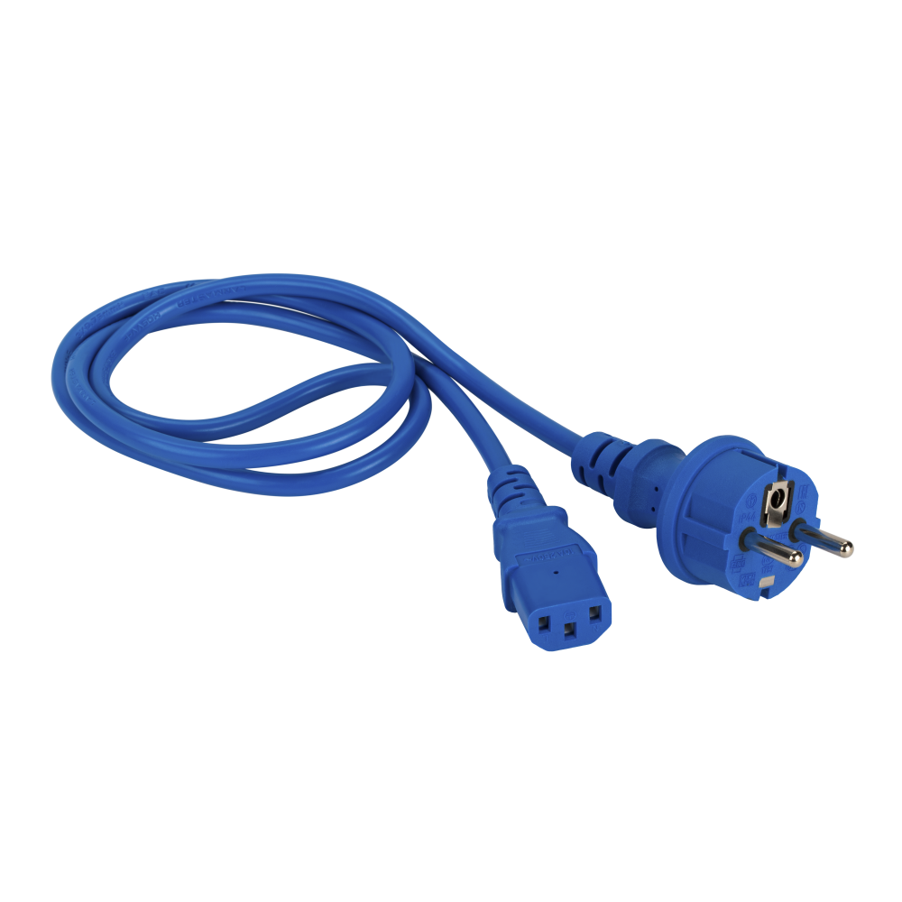 Шнур питания C13-Schuko, 3х0.75, 220В, 10А, белый, 5 метров__