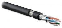 Кабель витая пара SFTP4-C7A-S22-OUT-PE-BK-500 S/FTP 4 пары внешний Cat.7a Hyperline 22 AWG