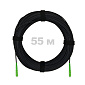 Патч-корд оптический FTTH комбинированный, диэлектрик FRP, G.657 LSZH 2SC/APC, черный 55 м