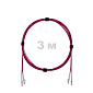 Патч-корд оптический LC/UPC-LC/UPC MM (OM4) 2mm duplex LSZH,  3 м.