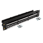 Патч-панель наборная 19", неэкранированная, 48 портов, 2U, с задними органайзерами