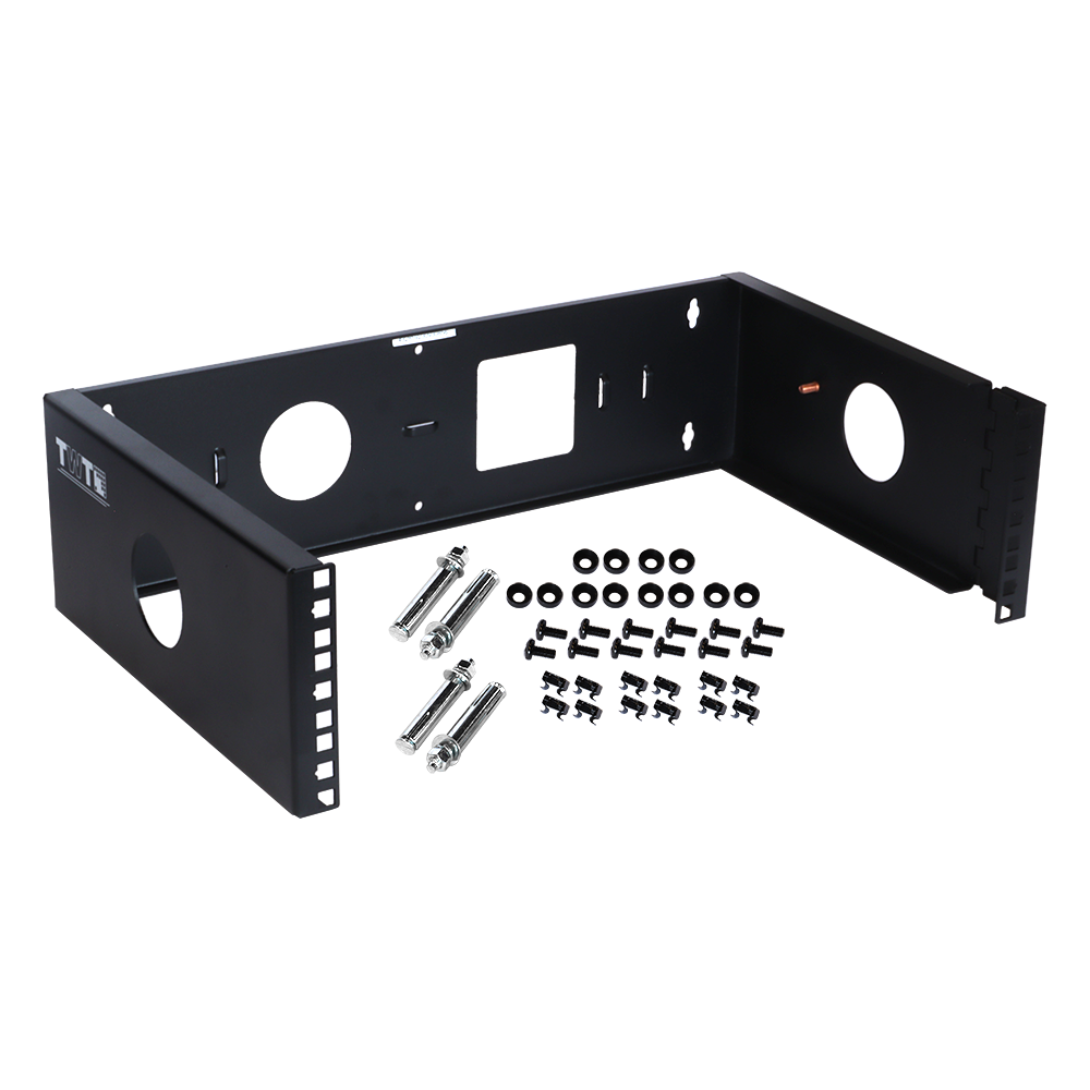 Рама настенная 19", поворотная, глубина 305 мм, 4U, черная__