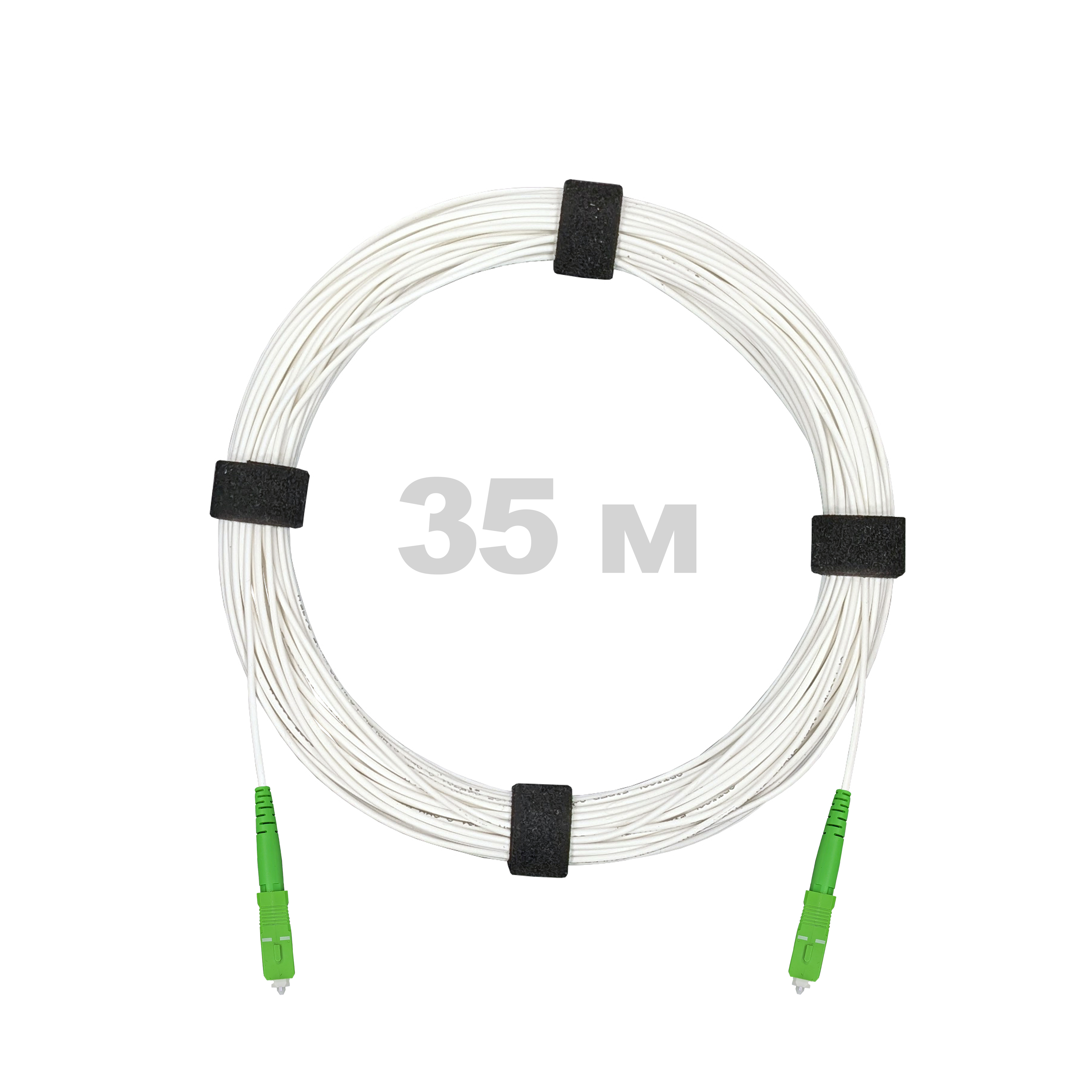 Патч-корд оптический SC/APC-SC/APC SM (G657.A1) 2mm SX LSZH 35 м