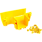 Т-соединитель оптического лотка 120 мм, монтаж без соединителей, желтый