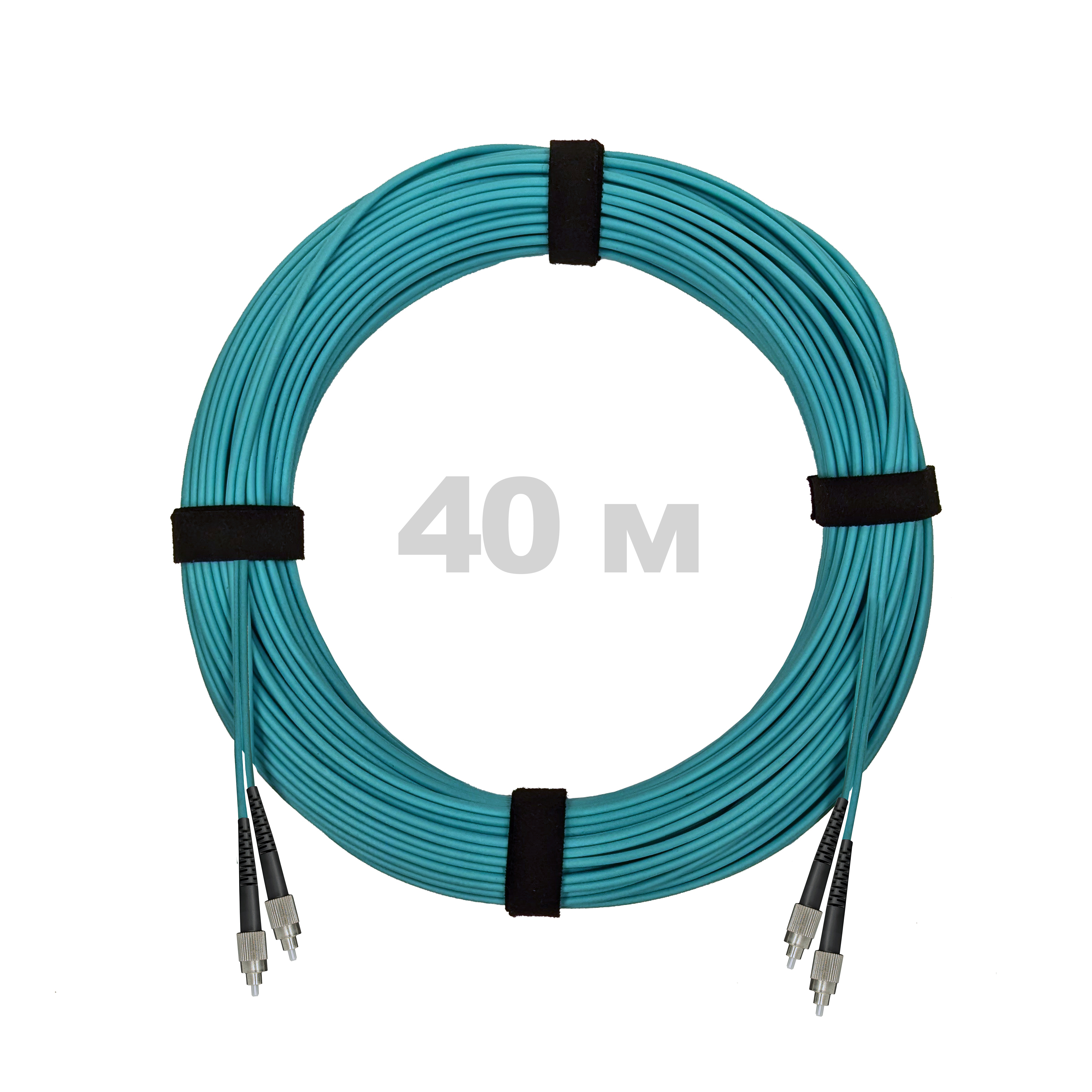 Патч-корд оптический армированный бронированный FC/UPC-FC/UPC MM (OM3) Duplex 3.0mm LSZH, 40 м.