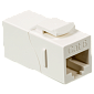 Повторитель портов RJ-45, неэкранированный, 90 градусов, кат.6, формата Keystone, белый
