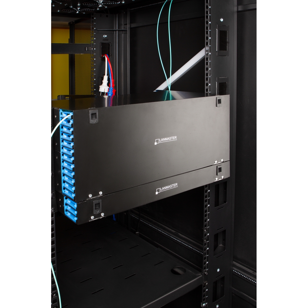 Бокс 19" на 48 компактных кассет MPO, 4U, черный__