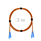 Патч-корд оптический армированный бронированный SC/UPC-SC/UPC MM (OM2) Duplex 3.0mm LSZH, 3 м.