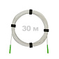 Патч-корд оптический FTTH, диэлектрик FRP, G.657, LSZH, SC/APC-SC/APC, белый 30 м