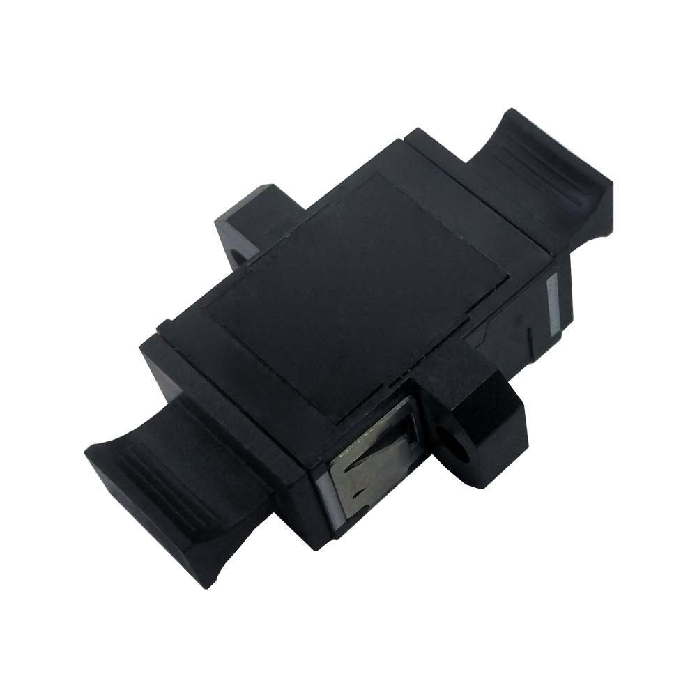 Адаптер оптический LANMASTER MPO, с фланцами, черный