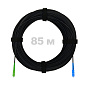 Патч-корд оптический FTTH с выносным силовым элементом, диэлектрик FRP, G.657 LSZH SC/APC-SC/UPC, черный 85 м