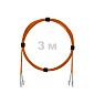 Патч-корд оптический LC/UPC-LC/UPC MM (OM2) 2mm duplex LSZH,  3 м.