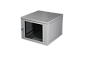 Шкаф настенный 9U 19" (600х600х480) разборный, дверь стекло, серый, TWIST