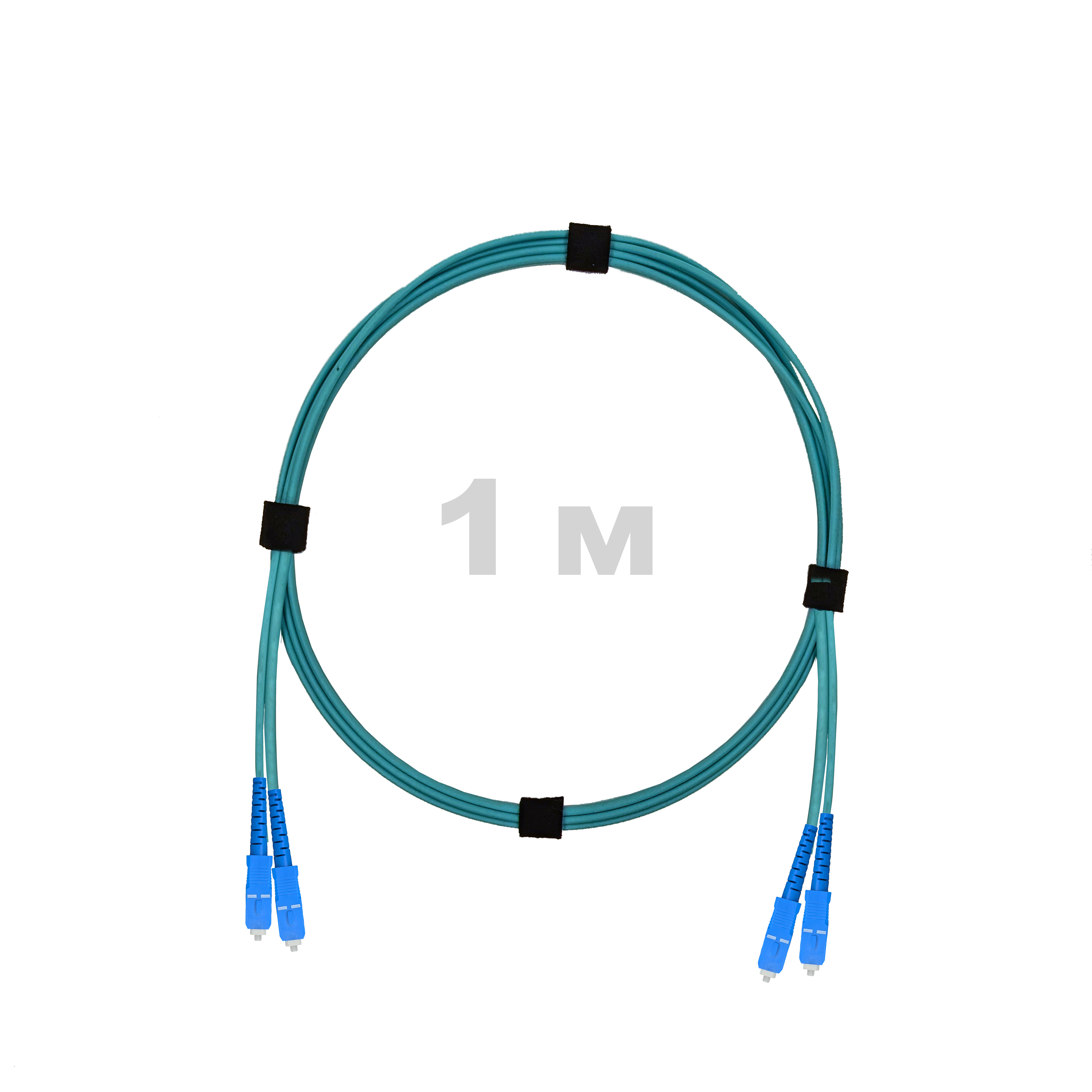 Патч-корд оптический SC/UPC-SC/UPC MM (OM3) 2mm duplex LSZH,  1 м.