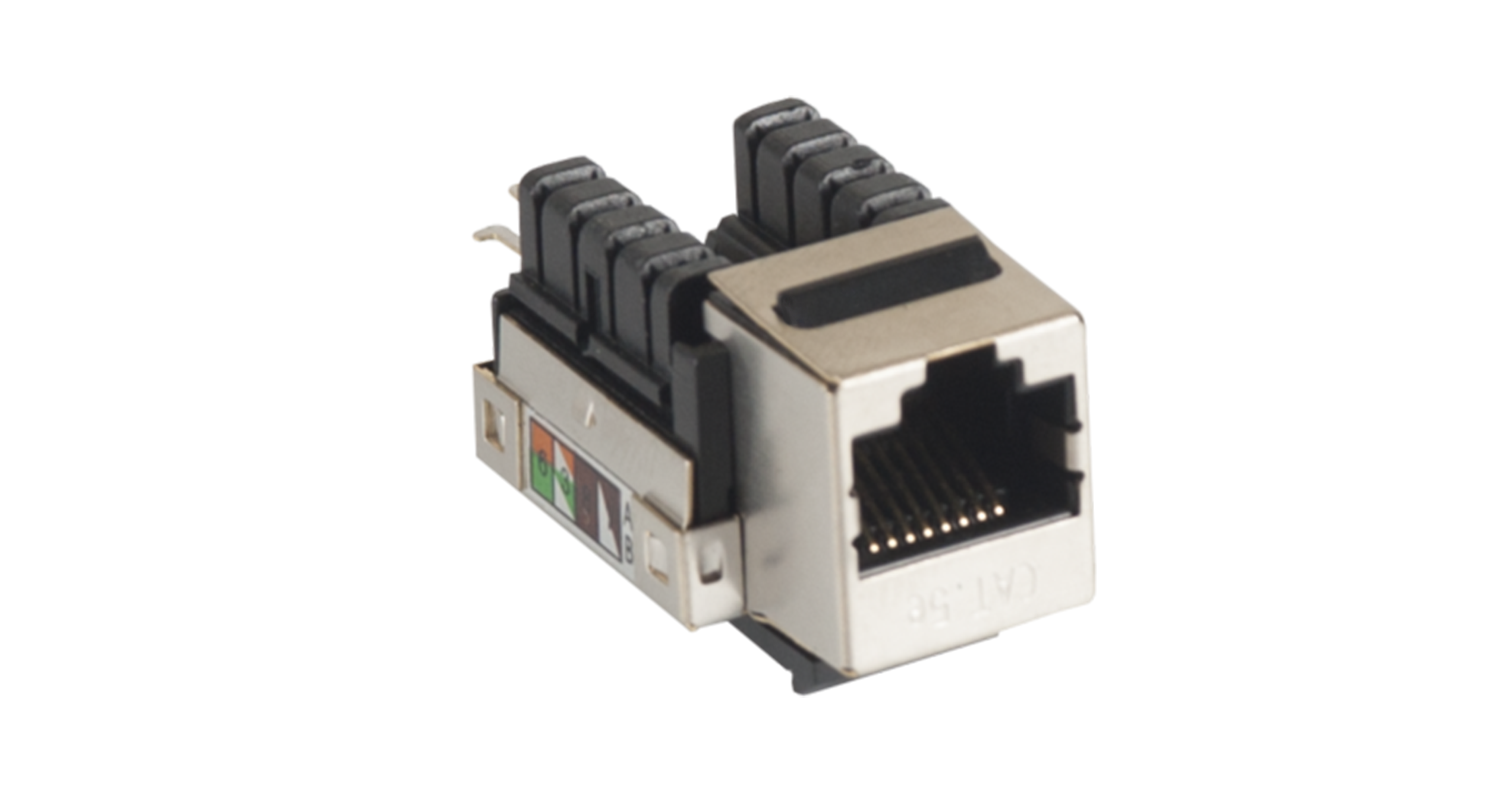 Модуль-вставка типа Keystone, Кат.5e, экранированный, металлик, 10 шт__