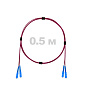 Патч-корд оптический армированный бронированный SC/UPC-SC/UPC MM (OM4) Duplex 3.0mm LSZH, 0.5 м.