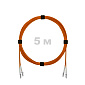Патч-корд оптический армированный бронированный LC/UPC-LC/UPC MM (OM2) Duplex 2.0mm LSZH, 5 м.