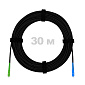 Патч-корд самонесущий дроп круглый, диэлектрик FRP, G.657, 1,5кН SC/APC-SC/UPC, черный, 30 м.