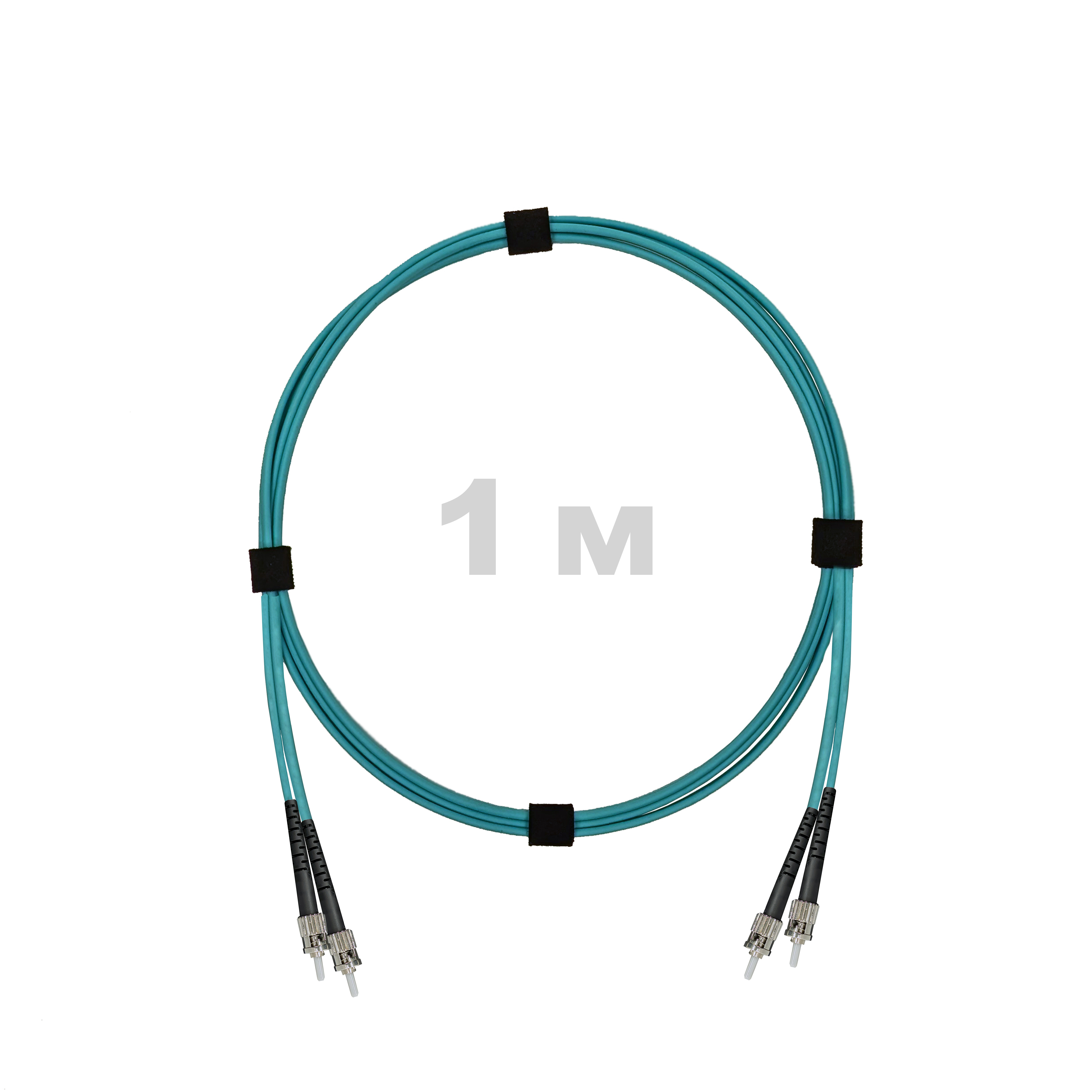 Патч-корд оптический армированный бронированный ST/PC-ST/PC MM (OM3) Duplex 2.0mm LSZH, 1 м.