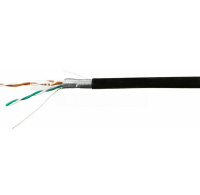 Кабель 1693113 витая пара Cat.5е SkyNet Standard FTP 2x2x0.5 Cu наружный PE чёрный 305 м