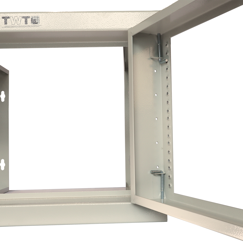 Рама настенная 19", с регулируемой глубиной 461-664 мм, 12U, серая__