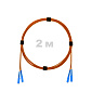 Патч-корд оптический SC/UPC-SC/UPC MM (OM2) 2mm duplex LSZH,  2 м.