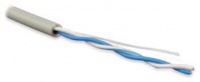 Кабель UUTP2-C5-S24-IN-PVC-GY-500 UTP 2 пары (4 жилы) внутренний Hyperline Cat.5  24 AWG одножильный