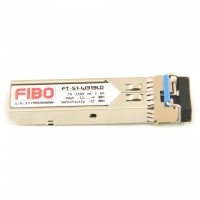 SFP модуль-коннектор WDM, 1.25 G, до 3 км, TX 1310 нм, RX 1550 нм, LC, DDM FIBO