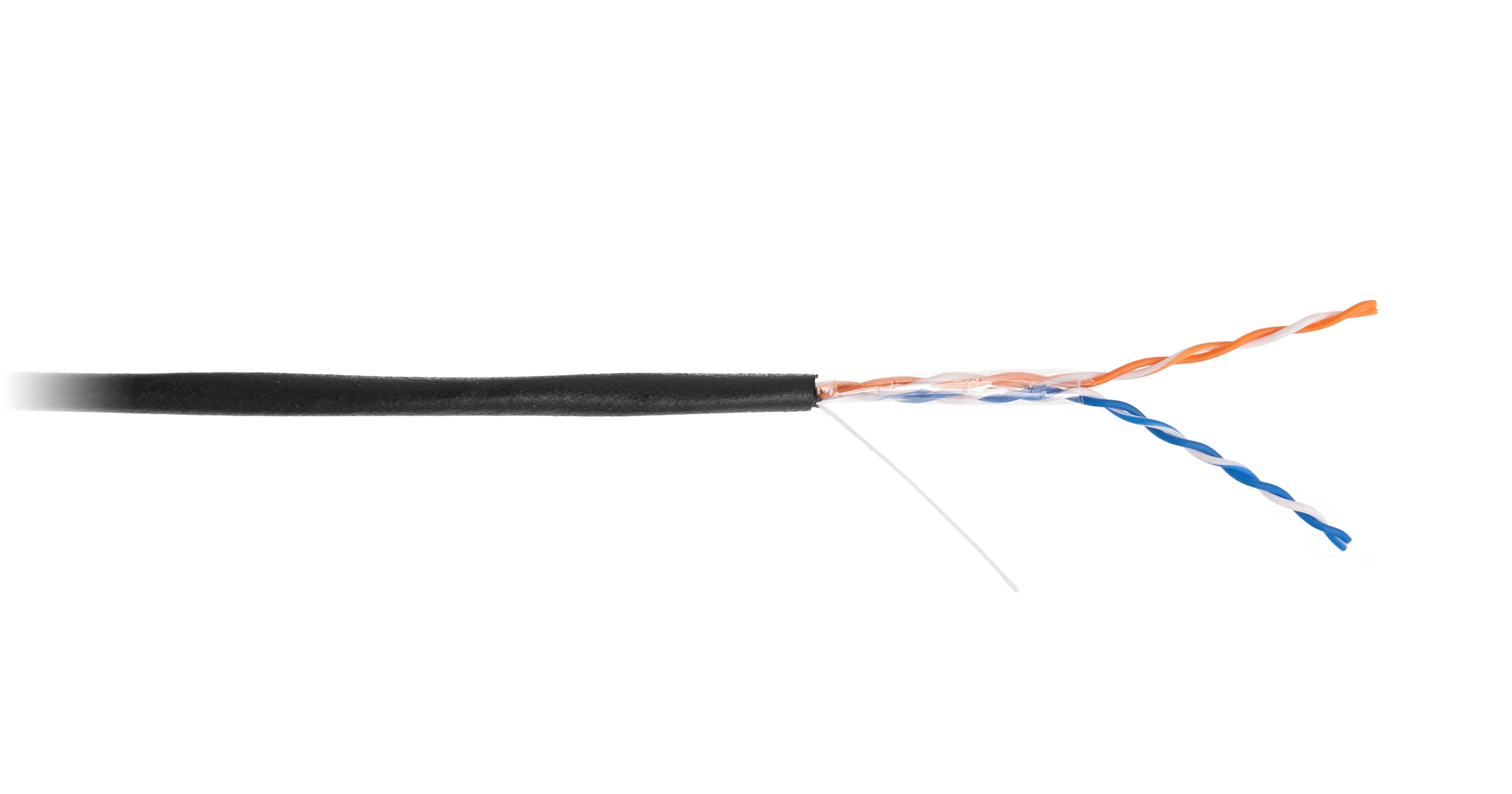 Кабель U/UTP 2 пары, Кат.5, медный, внешний, PE, черный, 305м__