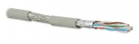 Кабель экранированный SFTP4-C6A-S23-IN-LSZH-GY-500 SFTP 4 пары внутренний LSZH Hyperline Cat.6а 23 AWG одножильный