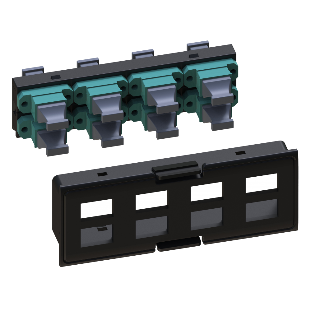 Адаптерная планка 8 х MPO (без адаптеров)__