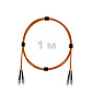 Патч-корд оптический FC/UPC-FC/UPC MM (OM2) 2mm duplex LSZH,  1 м.