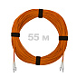 Патч-корд оптический LC/UPC-LC/UPC MM (OM2) 3mm duplex LSZH,  55 м.