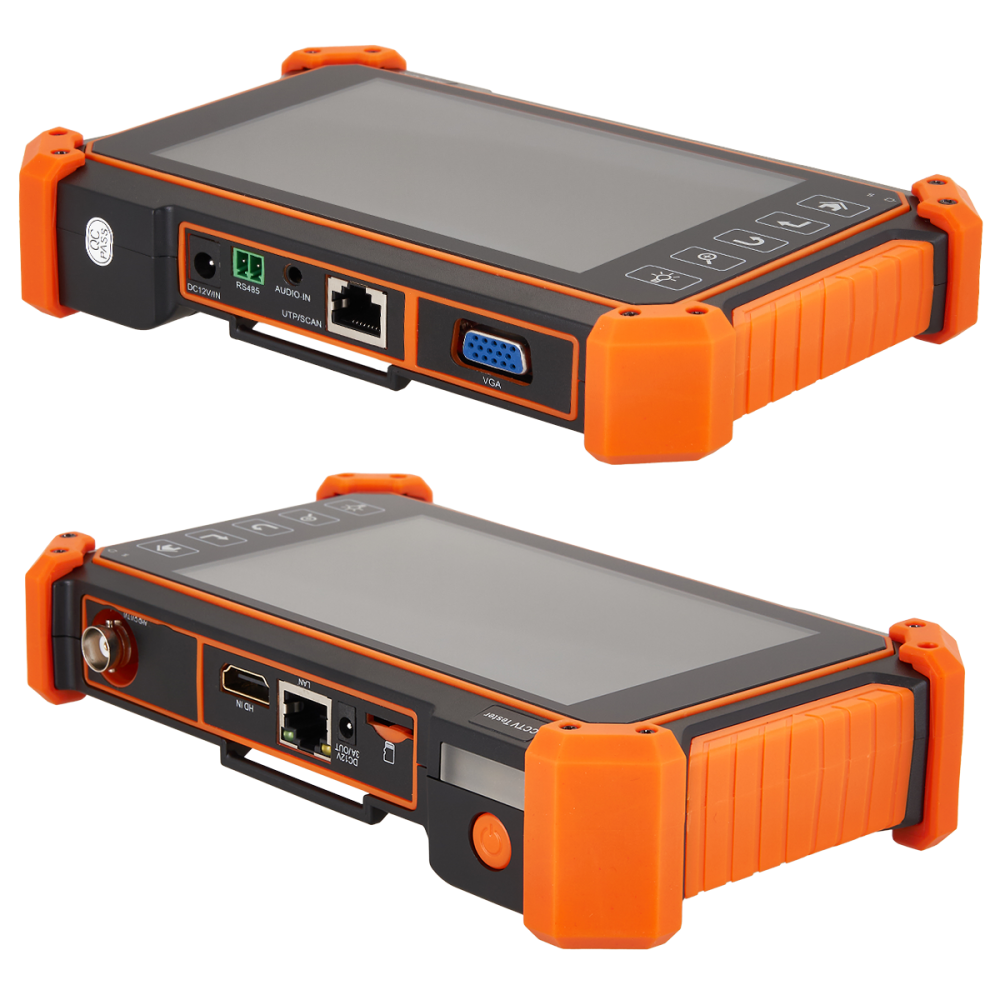 Тестер цифровых и аналоговых систем видеонаблюдения, сенсорный дисплей 5.4" __