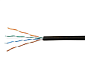 Кабель 1693219 витая пара Cat.5е SkyNet Standard UTP 4x2x0.5 Cu наружный PE чёрный 305 м