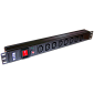 Блок розеток 19" 8 шт. C13, 10A 250V, без шнура питания