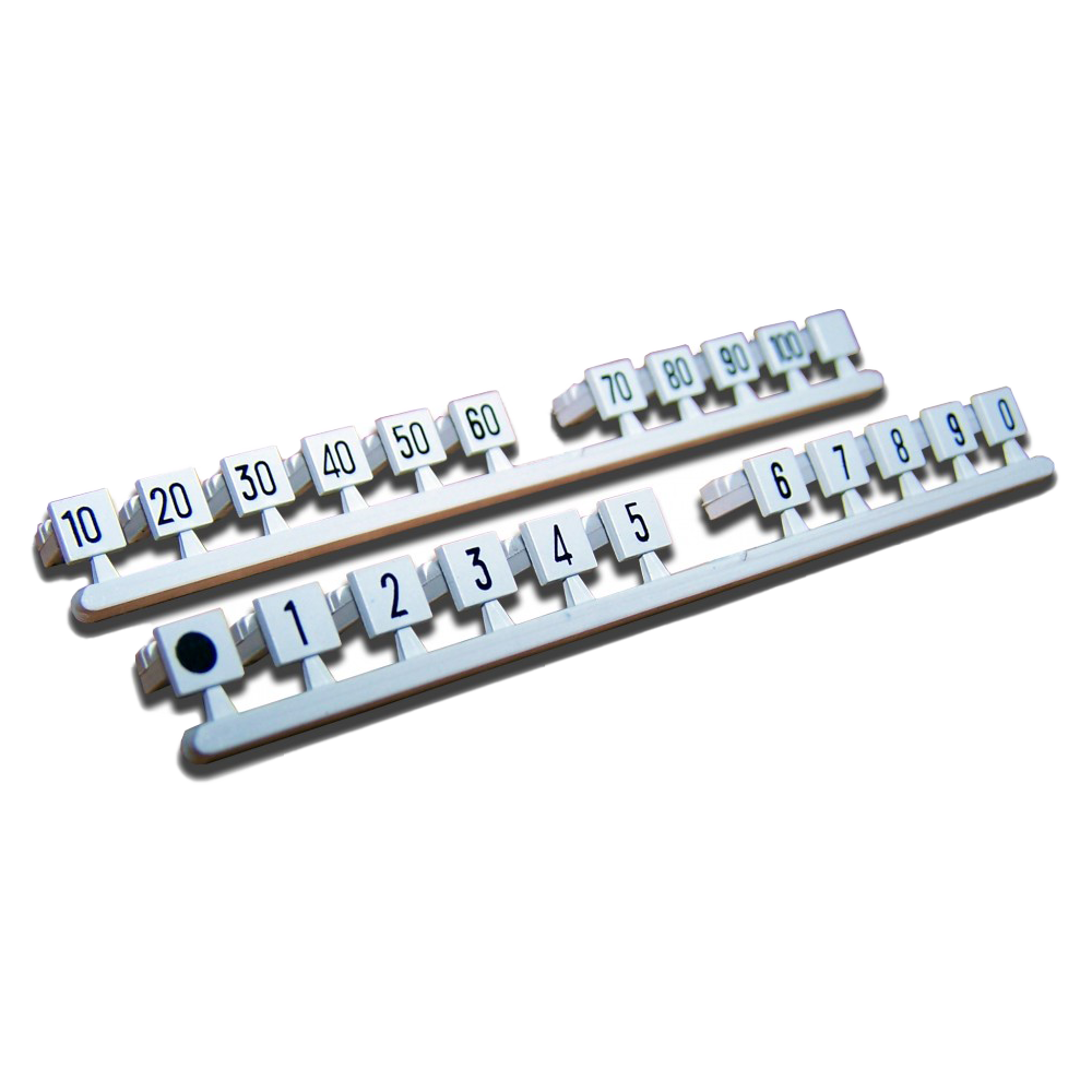 Комплект вставок с цифрами (1...0), серый