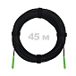 Патч-корд оптический FTTH с выносным силовым элементом, диэлектрик FRP, G.657 LSZH 2SC/APC, черный 45 м