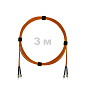 Патч-корд оптический армированный бронированный ST/PC-ST/PC MM (OM2) Duplex 2.0mm LSZH, 3 м.