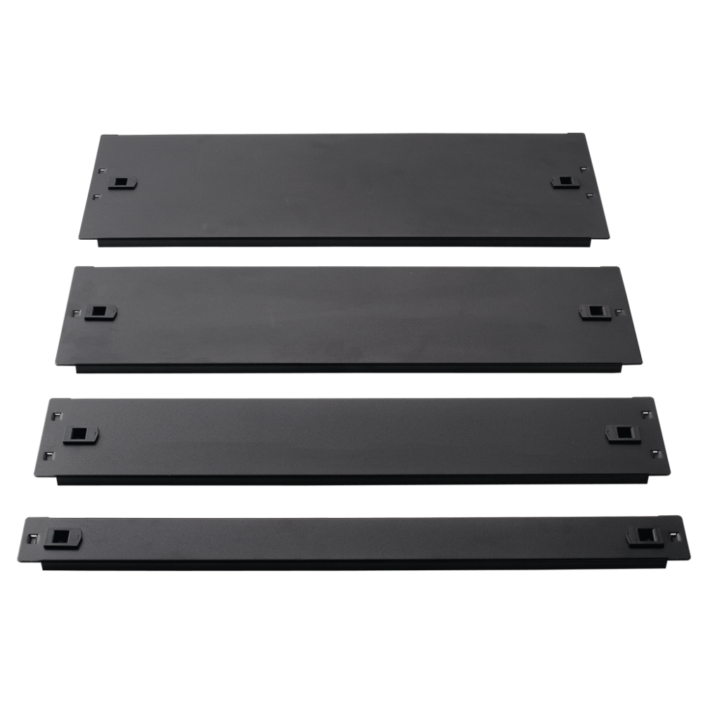 19" металлическая фальш-панель 3U, быстросъемная, черная