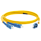 Патч-корд оптический LANMASTER, LSZH, симплексный, LC/UPC-SC/UPC, SM OS2, 2.0 м