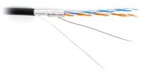 Кабель типа "Витая пара" FUTP2-C5-S24-OUT-PE-BK-500 FTP 2 пары внешний Hyperline Cat.5  24 AWG одножильный экранированный