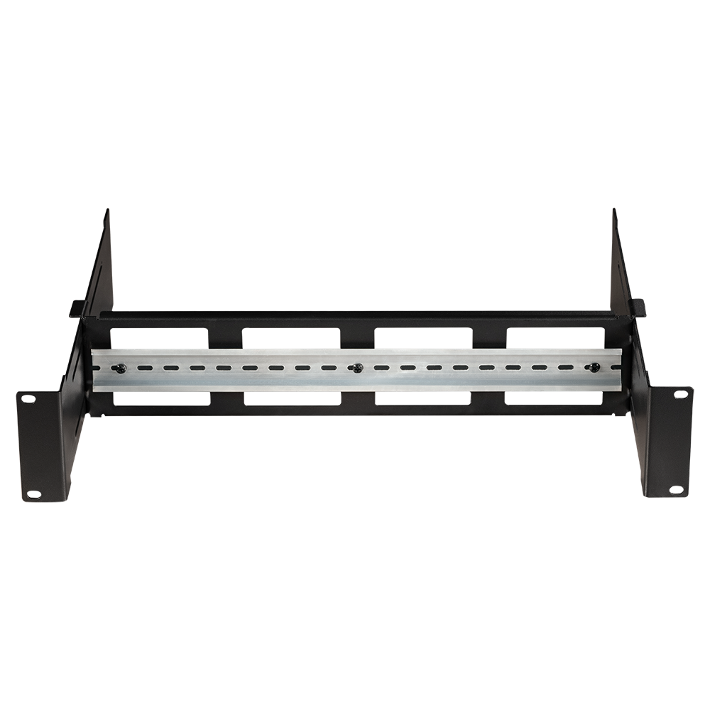 19" рама с DIN-рейкой для установки электроавтоматов, 2U__