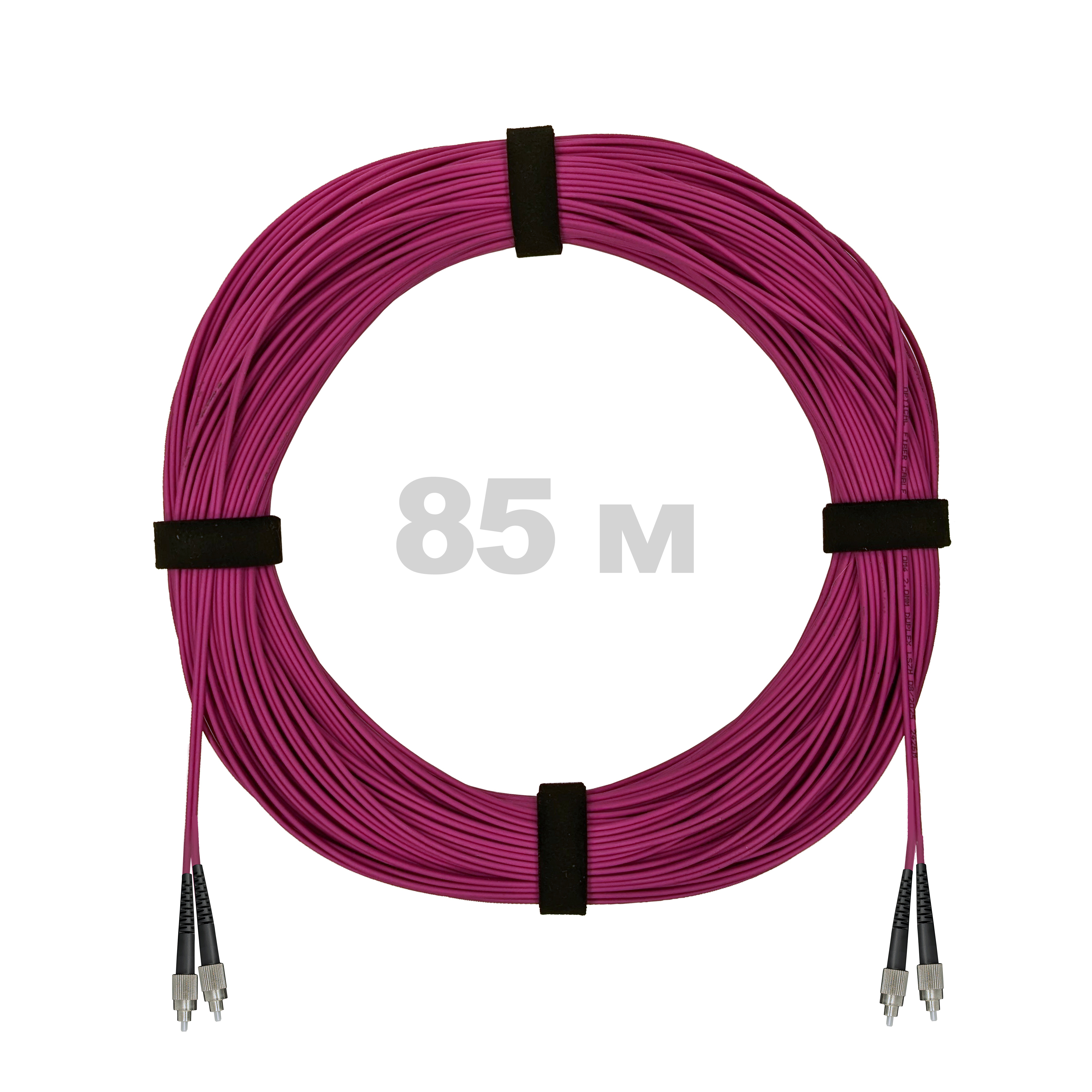 Патч-корд оптический FC/UPC-FC/UPC MM (OM4) 2mm duplex LSZH,  85 м.