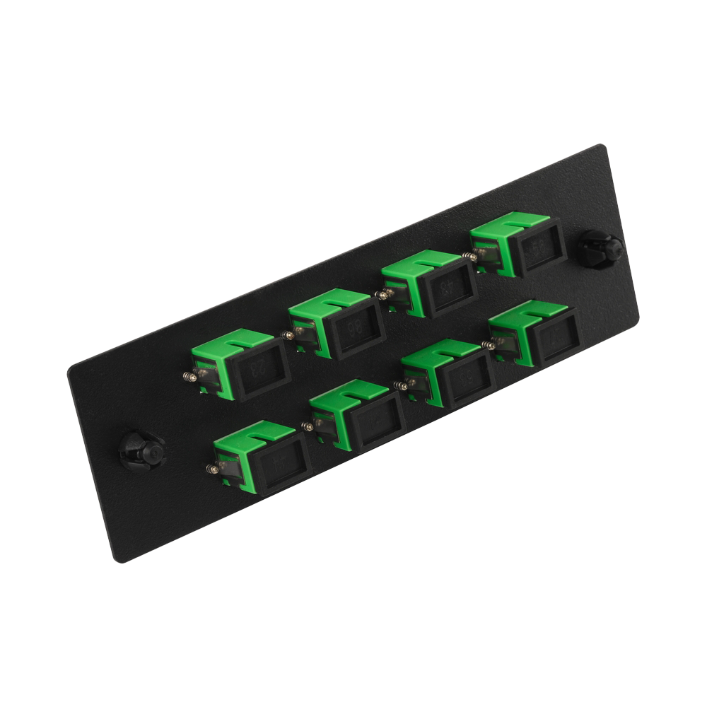 Адаптерная панель для кроссов LAN-FOBM с 8 дуплексными адаптерами LC/OM2